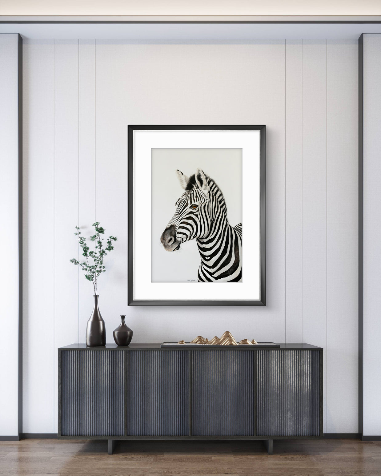 'Never just Black and White'  Zebra Artwork -  Limited Edition