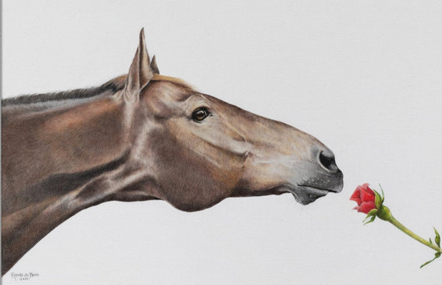 Stop and Smell the Roses - Horse and Rose Limited Edition