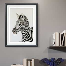 'Never just Black and White'  Zebra Artwork -  Limited Edition