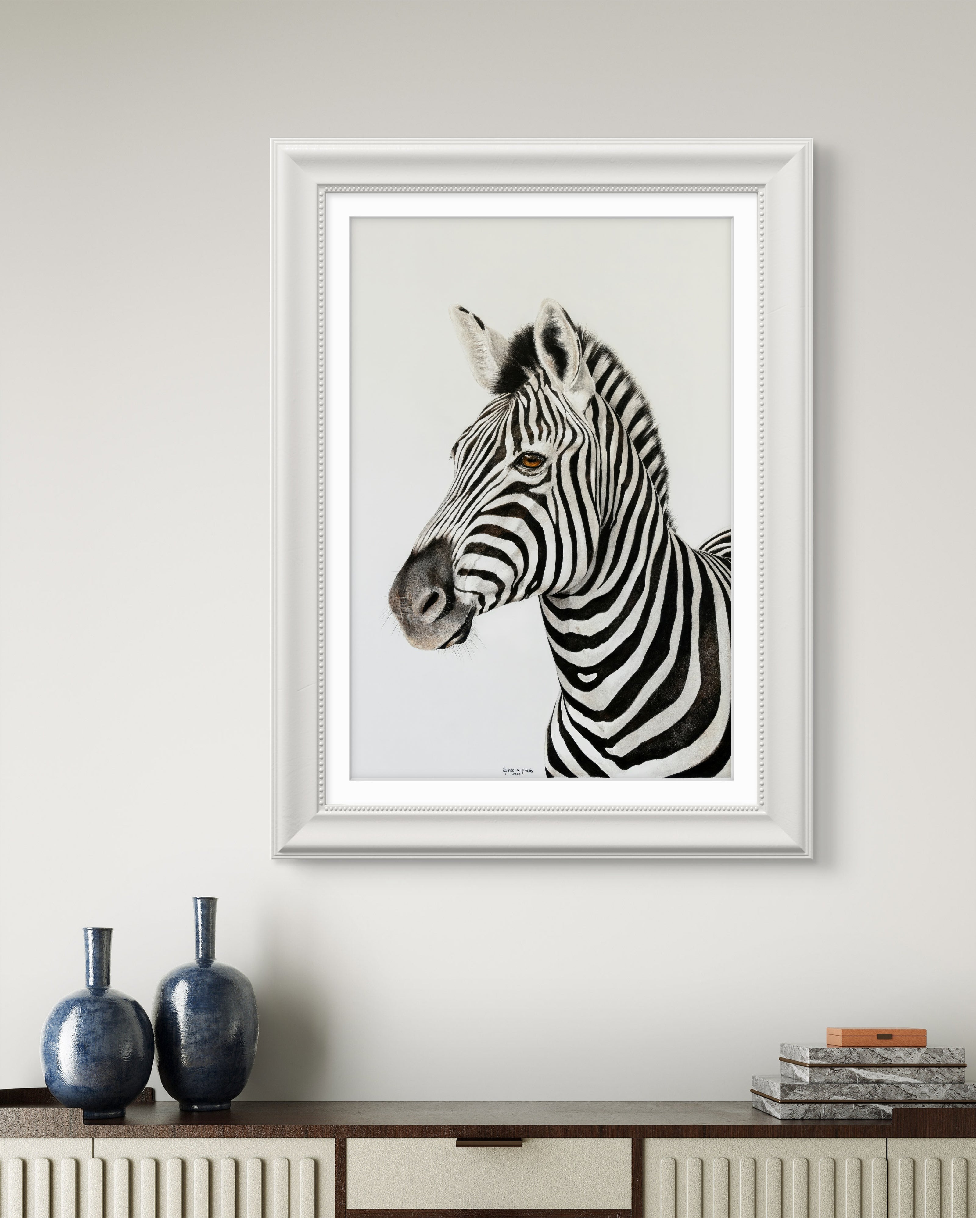 'Never just Black and White'  Zebra Artwork -  Limited Edition