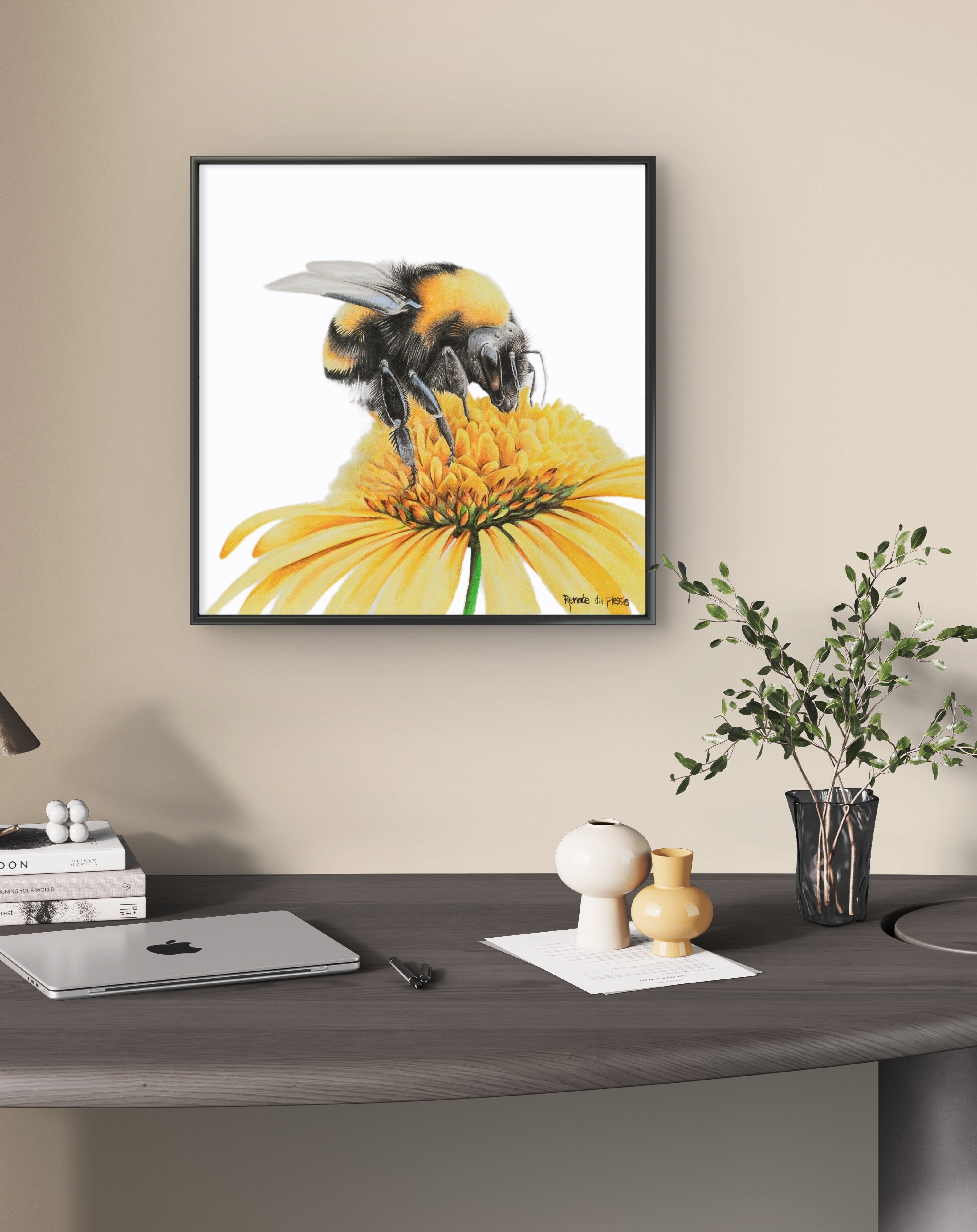 Framed canvas - Sunny Bumble