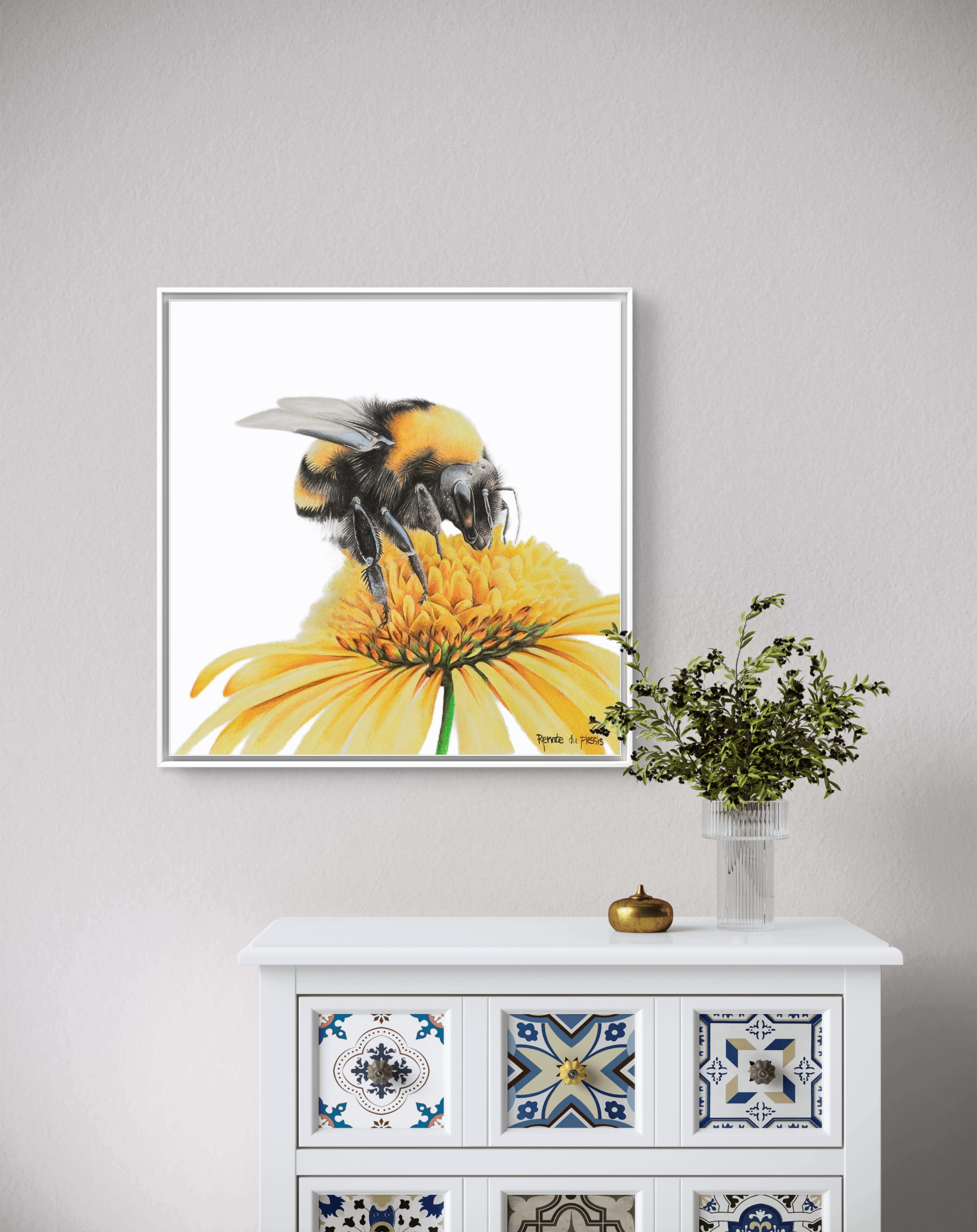 Framed canvas - Sunny Bumble